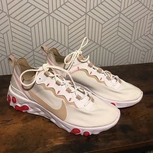 Nike React Element 55 - White Desert Amber (NWOT)